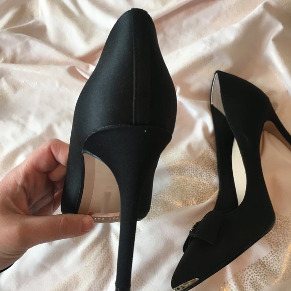 Ted baker black gold bow high heels size 36 5.5 / 6 nwot - Picture 11 of 15